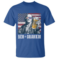 Funny 4th Of July Drinking T Shirt Ben Drankin Benjamin Franklin Patriotic Party - Wonder Print Shop
