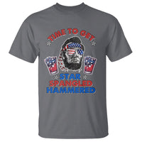 Funny 4th Of July Drinking T Shirt Time To Get Star Spangled Hammered Abraham Lincoln Patriotic Party - Wonder Print Shop