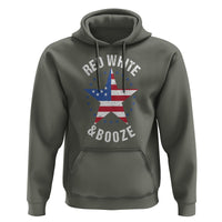 Funny 4th Of July Drinking Hoodie Red White And Booze Patriotic Party - Wonder Print Shop