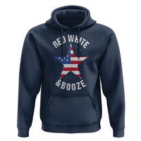 Funny 4th Of July Drinking Hoodie Red White And Booze Patriotic Party - Wonder Print Shop