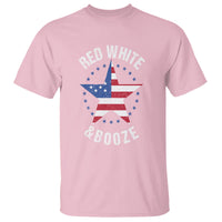 Funny 4th Of July Drinking T Shirt Red White And Booze Patriotic Party - Wonder Print Shop