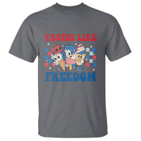 Funny 4th Of July T Shirt Tastes Like Freedom American Ice Cream - Wonder Print Shop