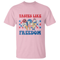 Funny 4th Of July T Shirt Tastes Like Freedom American Ice Cream - Wonder Print Shop