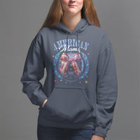 American Mama Hoodie Coquette Disco Ball 4th Of July - Wonder Print Shop