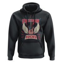 4th Of July Rock Lover Hoodie Freedom Rocks Patriotic Party - Wonder Print Shop