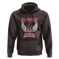 4th Of July Rock Lover Hoodie Freedom Rocks Patriotic Party - Wonder Print Shop
