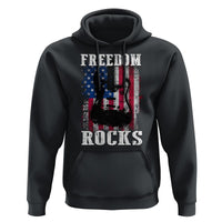 4th Of July Rock Lover Hoodie Freedom Rocks Patriotic Party - Wonder Print Shop