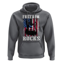 4th Of July Rock Lover Hoodie Freedom Rocks Patriotic Party - Wonder Print Shop