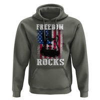 4th Of July Rock Lover Hoodie Freedom Rocks Patriotic Party - Wonder Print Shop