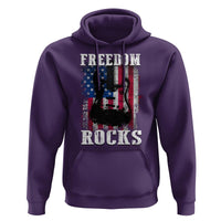 4th Of July Rock Lover Hoodie Freedom Rocks Patriotic Party - Wonder Print Shop