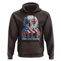 Funny 4th Of July Hoodie Damn I Love Freedom - Wonder Print Shop