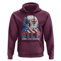 Funny 4th Of July Hoodie Damn I Love Freedom - Wonder Print Shop