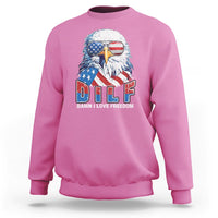 Funny 4th Of July Sweatshirt Damn I Love Freedom - Wonder Print Shop