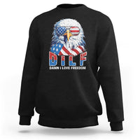 Funny 4th Of July Sweatshirt Damn I Love Freedom - Wonder Print Shop