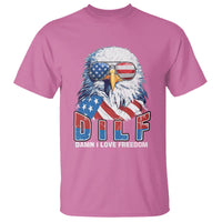 Funny 4th Of July T Shirt Damn I Love Freedom - Wonder Print Shop