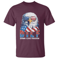 Funny 4th Of July T Shirt Damn I Love Freedom - Wonder Print Shop