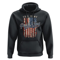 American Patriotic Hoodie This Is My Pride Flag 4th Of July - Wonder Print Shop