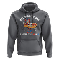 Funny 4th Of July Hoodie Hot Diggity Dog I Love USA - Wonder Print Shop