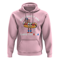 Funny 4th Of July Hoodie Hot Diggity Dog I Love USA - Wonder Print Shop