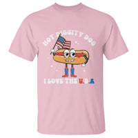 Funny 4th Of July T Shirt Hot Diggity Dog I Love USA - Wonder Print Shop