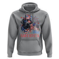 4th Of July Dog Bless America US Patriotic Hoodie - Wonder Print Shop