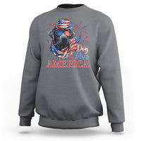 4th Of July Dog Bless America US Patriotic Sweatshirt - Wonder Print Shop