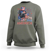 4th Of July Dog Bless America US Patriotic Sweatshirt - Wonder Print Shop
