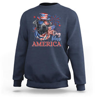 4th Of July Dog Bless America US Patriotic Sweatshirt - Wonder Print Shop
