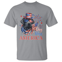 4th Of July Dog Bless America US Patriotic T Shirt - Wonder Print Shop