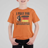 Orange Shirt Day T Shirt For Kid I Pray For The Children Who Never Made It Home - Wonder Print Shop