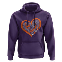 Anti Bullying Hoodie Orange Heart Be Kind Unity Day