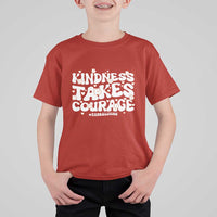 Be Kind T Shirt For Kid Kindness Takes Courage End Bullying - Wonder Print Shop