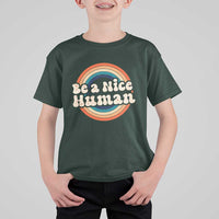 Anti Bullying T Shirt For Kid Be A Nice Human Untity Day - Wonder Print Shop