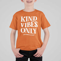 Unity Day T Shirt For Kid Kind Vibes Only End Bullying - Wonder Print Shop
