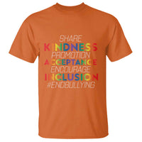 Anti Bullying T Shirt Share Kindness Promotion Acceptange Encourage Inclusion - Wonder Print Shop
