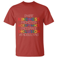 Anti Bullying T Shirt Share Kindness Promotion Acceptange Encourage Inclusion - Wonder Print Shop