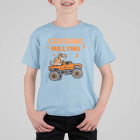 Anti Bullying T Shirt For Kid Crushing Bullying Dinosaur Riding Anti Bullying Prevention - Wonder Print Shop