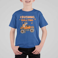 Anti Bullying T Shirt For Kid Crushing Bullying Dinosaur Riding Anti Bullying Prevention - Wonder Print Shop