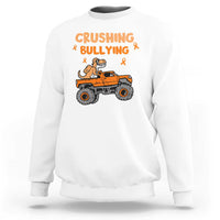 Anti Bullying Sweatshirt Crushing Bullying Dinosaur Riding Anti Bullying Prevention - Wonder Print Shop