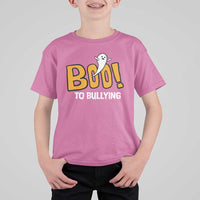 Anti Bullying Halloween T Shirt For Kid Boo To Bullying Spooky Ghost - Wonder Print Shop