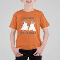 Unity Day T Shirt For Kid Be A Buddy Not A Bully Anti Bullying Cowboy Ghost - Wonder Print Shop