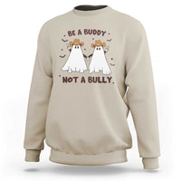 Unity Day Sweatshirt Be A Buddy Not A Bully Anti Bullying Cowboy Ghost - Wonder Print Shop