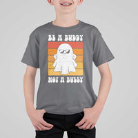 Anti Bullying T Shirt For Kid Be A Buddy Not A Bully Unity Day Retro Ghost - Wonder Print Shop