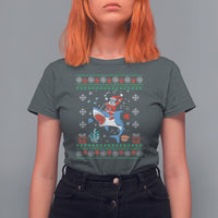Christmas T Shirt Santa Riding Shark Diver Ocean Xmas Holiday - Wonder Print Shop