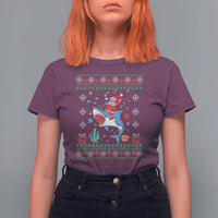 Christmas T Shirt Santa Riding Shark Diver Ocean Xmas Holiday - Wonder Print Shop