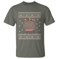 Funny Flamingo Family Christmas Light Tangled T Shirt - Wonder Print Shop