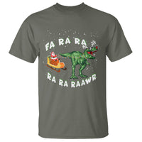 Christmas T Shirt Tree Rex Fa Ra Rawr T-Rex Dinosaur - Wonder Print Shop