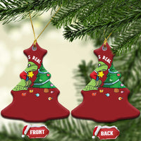 Christmas Cute Dinosaur Christmas Ornament Struggle Is Real - Wonder Print Shop