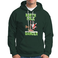 Chrsitmas Hoodie North Pole Dancer Reindeer Santa Ugly Xmas - Wonder Print Shop