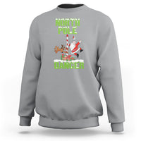 Chrsitmas Sweatshirt North Pole Dancer Reindeer Santa Ugly Xmas - Wonder Print Shop